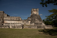 Mayan Temple at Dzibilnocac - dzibilnocac mayan ruins,dzibilnocac mayan temple,mayan temple pictures,mayan ruins photos